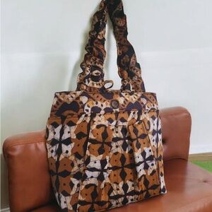 Brown Patterned Women's Bag